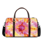 Pink And Yellow Tie Dye Print Duffle Bag