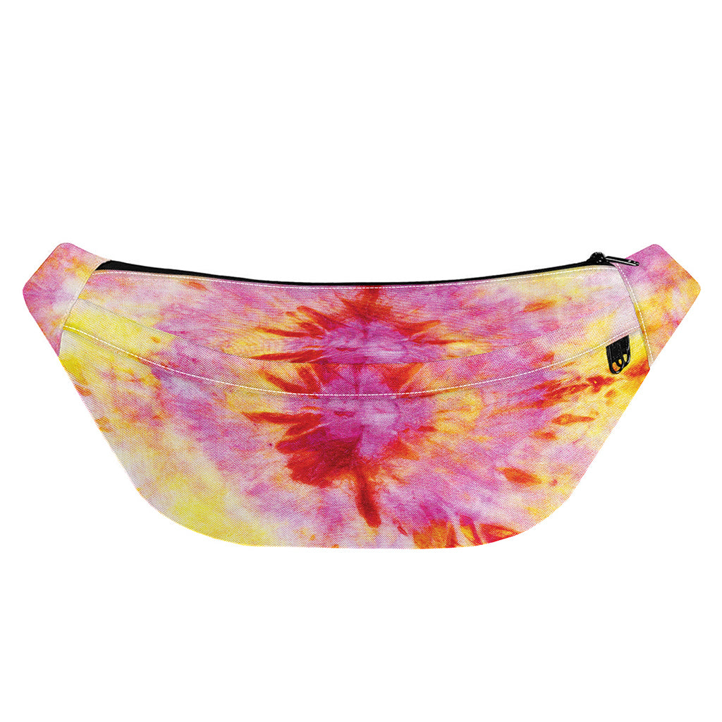Pink And Yellow Tie Dye Print Fanny Pack