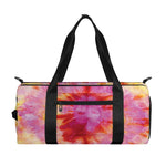 Pink And Yellow Tie Dye Print Gym Bag