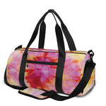 Pink And Yellow Tie Dye Print Gym Bag