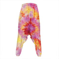 Pink And Yellow Tie Dye Print Hammer Pants