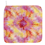 Pink And Yellow Tie Dye Print Hand Towel