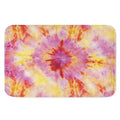 Pink And Yellow Tie Dye Print Indoor Door Mat