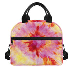 Pink And Yellow Tie Dye Print Insulated Lunch Bag