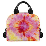 Pink And Yellow Tie Dye Print Insulated Lunch Bag