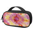 Pink And Yellow Tie Dye Print Portable Cooler Travel Case