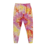 Pink And Yellow Tie Dye Print Jogger Pants