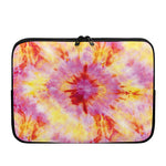 Pink And Yellow Tie Dye Print Laptop Sleeve