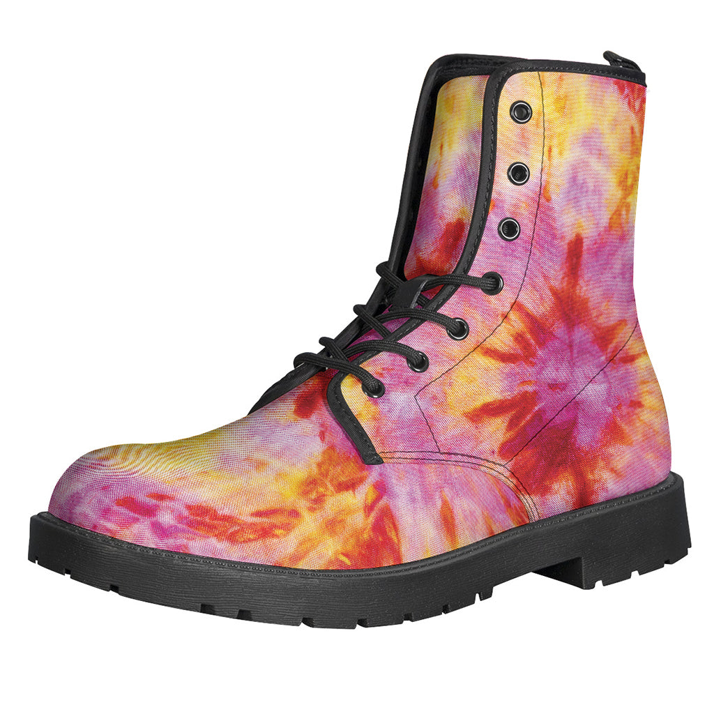Pink And Yellow Tie Dye Print Backpack