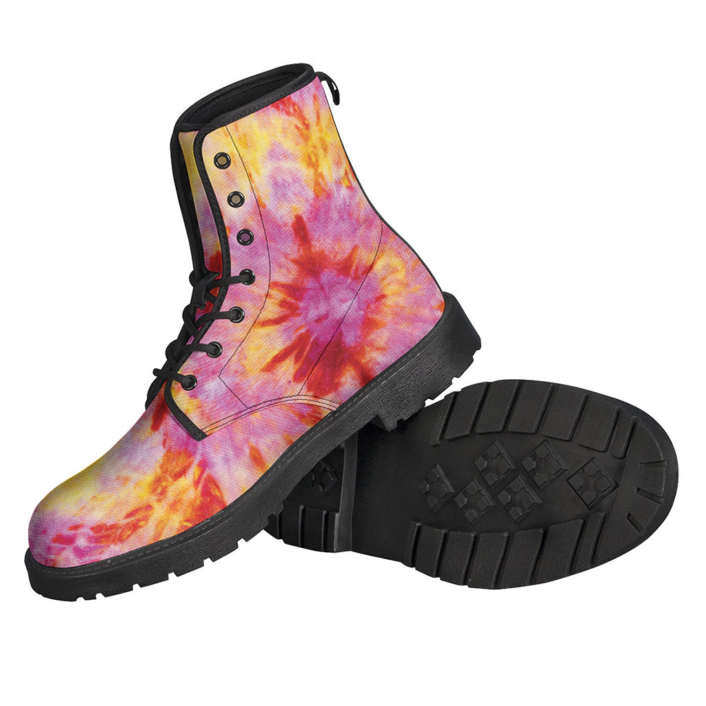 Pink And Yellow Tie Dye Print Backpack