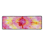 Pink And Yellow Tie Dye Print Long Kitchen Mat