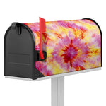 Pink And Yellow Tie Dye Print Mailbox Cover