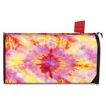Pink And Yellow Tie Dye Print Mailbox Cover