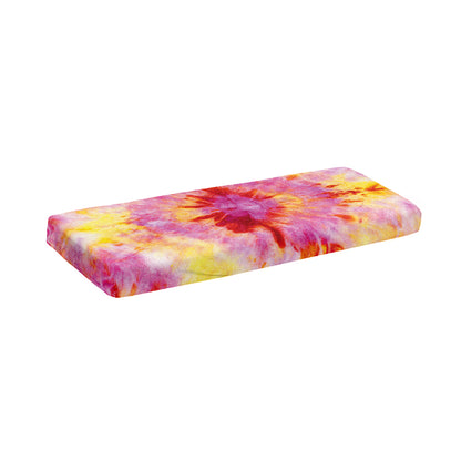 Pink And Yellow Tie Dye Print Piano Keyboard Cover