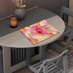 Pink And Yellow Tie Dye Print Placemat