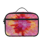 Pink And Yellow Tie Dye Print Portable Lunch Bag
