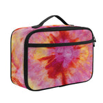 Pink And Yellow Tie Dye Print Portable Lunch Bag