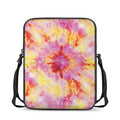 Pink And Yellow Tie Dye Print Rectangular Crossbody Bag