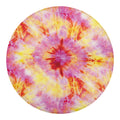 Pink And Yellow Tie Dye Print Round Blanket