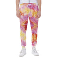 Pink And Yellow Tie Dye Print Joggers