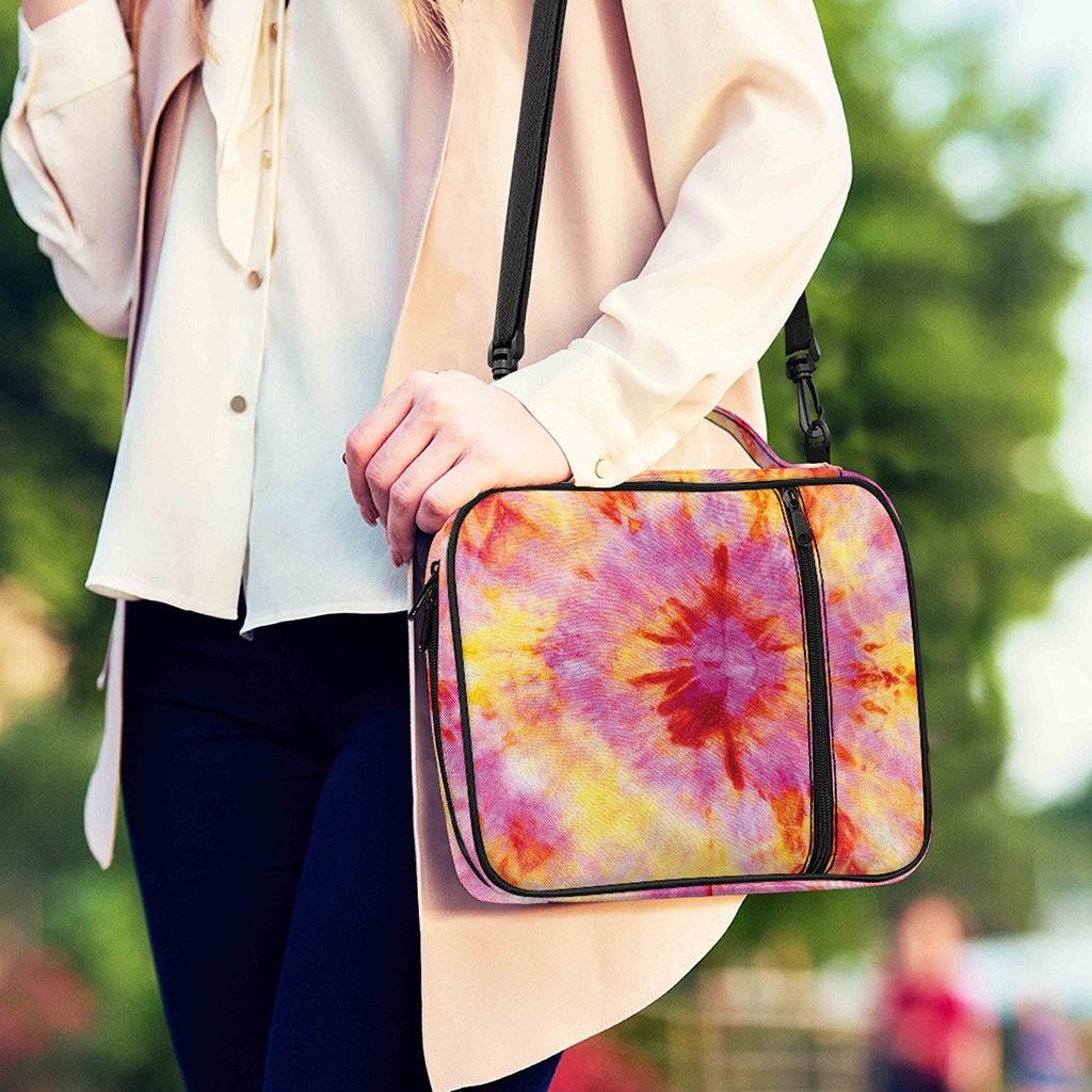 Pink And Yellow Tie Dye Print Shoulder Strap Bible Bag