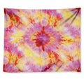 Pink And Yellow Tie Dye Print Tapestry
