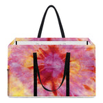 Pink And Yellow Tie Dye Print Utility Tote Bag