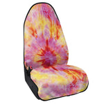 Pink And Yellow Tie Dye Print Waterproof Car Seat Cover