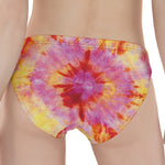 Pink And Yellow Tie Dye Print Women's Panties