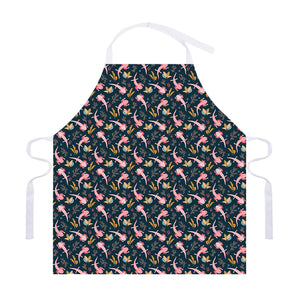 Pink Axolotl Pattern Print Adjustable Apron