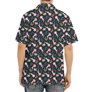 Pink Axolotl Pattern Print Aloha Shirt