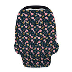 Pink Axolotl Pattern Print Baby Seat Cover