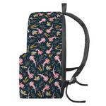 Pink Axolotl Pattern Print Backpack