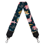 Pink Axolotl Pattern Print Bag Strap