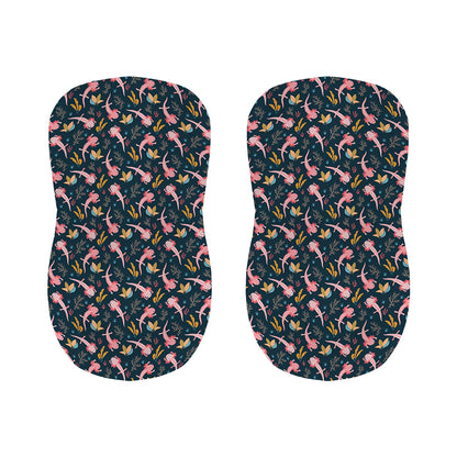 Pink Axolotl Pattern Print Bar Stool Covers