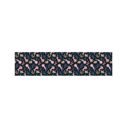 Pink Axolotl Pattern Print Bed Runner