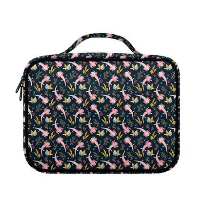 Pink Axolotl Pattern Print Briefcase Bible Bag