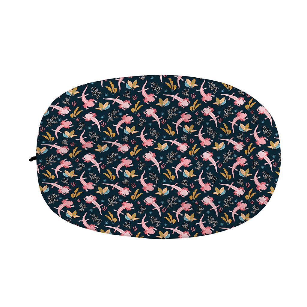 Pink Axolotl Pattern Print Car Side Mirror Covers