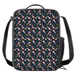 Pink Axolotl Pattern Print Crossbody Lunch Bag