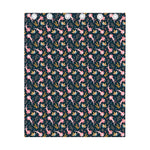 Pink Axolotl Pattern Print Curtain