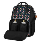 Pink Axolotl Pattern Print Diaper Bag