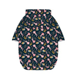 Pink Axolotl Pattern Print Dog Zip Up Hoodie