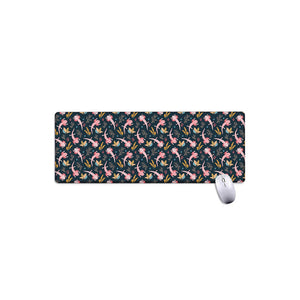 Pink Axolotl Pattern Print Extended Mouse Pad