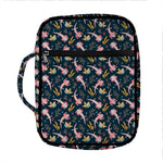 Pink Axolotl Pattern Print Front Pocket Bible Bag