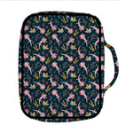 Pink Axolotl Pattern Print Front Pocket Bible Bag