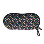Pink Axolotl Pattern Print Glasses Case