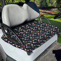 Pink Axolotl Pattern Print Golf Cart Seat Cover