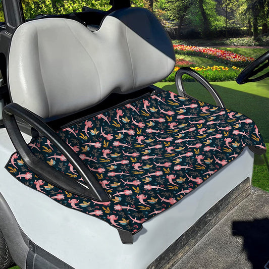 Pink Axolotl Pattern Print Golf Cart Seat Cover