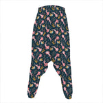 Pink Axolotl Pattern Print Hammer Pants