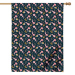 Pink Axolotl Pattern Print House Flag